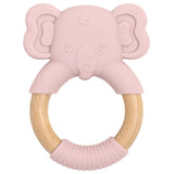 Anneau dentition Elephant silicone Bois rose