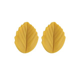 perle feuille en silicone jaune