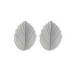 perle feuille en silicone gris